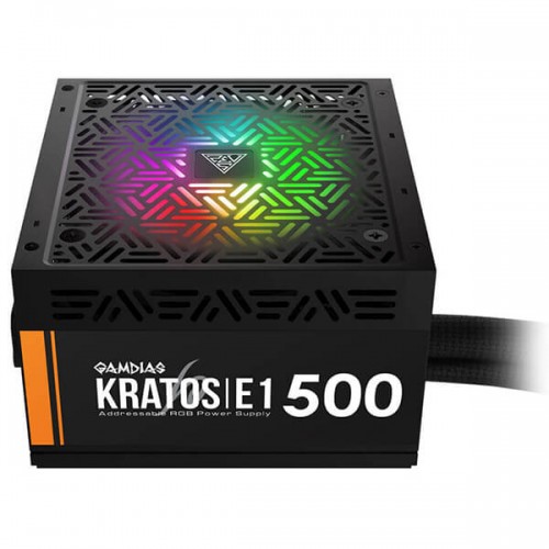 Gamdias KRATOS E1-500W RGB 500W Power Supply